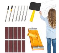 Wall and Ceiling Sander - Handheld Dust-free Sander with Extension Rod | Portable Grinding Tool for Construction, Ceiling, Walls, Repair, Modernisation, DIY Projects, Rough