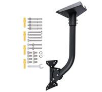 Wall Antenna Mount - Heavy Duty Metal Outdoor Mount, Adjustable Angle Bracket, Strong Load Capacity | High Performance Eaves Antenna Mounting Kit for Installing Large Antennas Outdoor