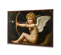 Wall Art A Cherub With Wings Aiming An Arrow. Canvas Decorative Picture Living Room Decor Wall Baptism Decorations(30x40cm)