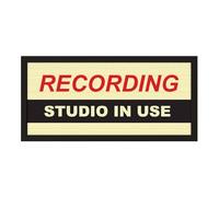 Wall Art Black Framed Print Recording Studio In Use |Do Not Disturb Room Sign | Large Wide Retro Sound Studio Design | DJ Social Media Influencer Gift | Display For Podcasters And Music Artists