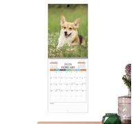 Wall Art Calendar - Decorative Monthly Planner, Hanging Date Organizer, Monthly Wall Art Calendar with Scene Illustrations | Year Planner Chart for Space