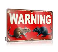 Wall, Art Camper Best Warning: Rats Present | Rustic Novelty Wall Art(20X30CM)