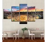 Wall Art Canvas Pictures Modular Poster 5 Pieces Colosseum View Paintings Hd Print Decor Modern Room Living Room Bedroom Hotel Kids Room Gallery 150 X 80 Cm Wall Painting -6B4R/V2U6-