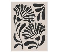 Wall Art Canvas Prints Abstract Botanical Leaves Poster Canvas Painting Print Black Beige Modern Olive Tree Mid Century Boho Room Home Decor(I,40x60cm)