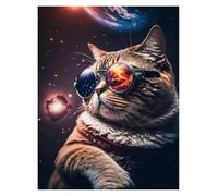 Wall Art Canvas Prints Abstract Cosmic Creatures Elder Dragons Sight Lion Tiger Panther Poster Print Canvas Painting Wall Art Living Room Home Decor(E,40x60cm)