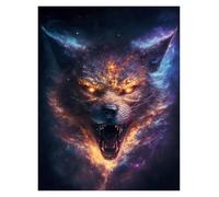Wall Art Canvas Prints Abstract Cosmic Creatures Elder Dragons Sight Lion Tiger Panther Poster Print Canvas Painting Wall Art Living Room Home Decor(U,20x30cm)