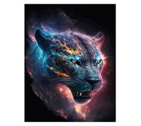Wall Art Canvas Prints Abstract Cosmic Creatures Elder Dragons Sight Lion Tiger Panther Poster Print Canvas Painting Wall Art Living Room Home Decor(W,40x60cm)