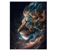 Wall Art Canvas Prints Abstract Cosmic Creatures Elder Dragons Sight Lion Tiger Panther Poster Print Canvas Painting Wall Art Living Room Home Decor(D,40x60cm)