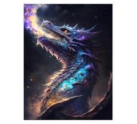 Wall Art Canvas Prints Abstract Cosmic Creatures Elder Dragons Sight Lion Tiger Panther Poster Print Canvas Painting Wall Art Living Room Home Decor(P,40x60cm)