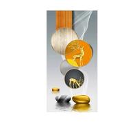 Wall Art Canvas Prints Abstract Golden Deer Sun Tree Painting No Frame Big Size Poster, Canvas Print Wall Art Picture Modern Living Room Decor(I,30x60CM)