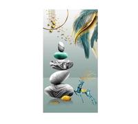 Wall Art Canvas Prints Abstract Golden Deer Sun Tree Painting No Frame Big Size Poster, Canvas Print Wall Art Picture Modern Living Room Decor(L,60x120CM)