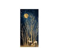 Wall Art Canvas Prints Abstract Golden Deer Sun Tree Painting No Frame Big Size Poster, Canvas Print Wall Art Picture Modern Living Room Decor(E,60x120CM)