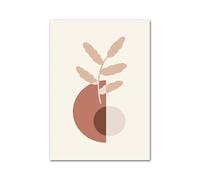 Wall Art Canvas Prints Abstract Leaf Sun Flower Girl Lines Posters Print Minimalist Canvas Painting Wall Art For Living Room Modern Home Decor(F,20x30cm)