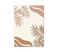 Wall Art Canvas Prints Abstract Leaf Sun Flower Girl Lines Posters Print Minimalist Canvas Painting Wall Art For Living Room Modern Home Decor(G,40x50cm)