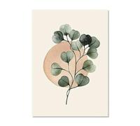 Wall Art Canvas Prints Boho Abstract Leaf Monstera Rainbow Sun Posters Minimalist Print Canvas Painting Wall Art For Living Room Modern Home Decor(F,50x70cm)