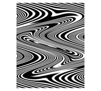 Wall Art Canvas Prints Canvas Painting Abstract Optical Illusion For Living Room Home Decor Black And White Trippy Psychedelic Wall Art(E,30x40cm)