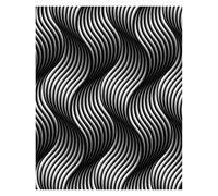 Wall Art Canvas Prints Canvas Painting Abstract Optical Illusion For Living Room Home Decor Black And White Trippy Psychedelic Wall Art(F,30x40cm)