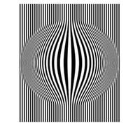 Wall Art Canvas Prints Canvas Painting Abstract Optical Illusion For Living Room Home Decor Black And White Trippy Psychedelic Wall Art(Q,40x60cm)