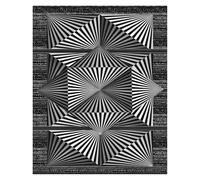 Wall Art Canvas Prints Canvas Painting Abstract Optical Illusion For Living Room Home Decor Black And White Trippy Psychedelic Wall Art(G,50x70cm)