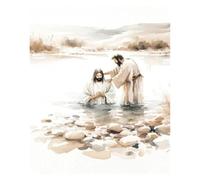 Wall Art Canvas Prints Christian Bible Verse Shepherd Faith Sketch Jesus Posters Prints Canvas Painting Living Room Bedroom Home Wall Art Decor(D,50x70cm)