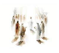 Wall Art Canvas Prints Christian Bible Verse Shepherd Faith Sketch Jesus Posters Prints Canvas Painting Living Room Bedroom Home Wall Art Decor(N,50x70cm)