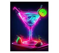 Wall Art Canvas Prints Colorful Cocktail Drink Poster And Print Canvas Painting Wall Landscape Art Pictures For Bar Club Kitchen Room Decor(Z,30x40cm)