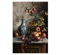 Wall Art Canvas Prints Country Flowers Vase Plants Fruit Vintage Still Life Art Posters Prints Canvas Painting Wall Art Picture Living Room Home Decor(X,40x60cm)