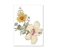 Wall Art Canvas Prints Flowers Bear Squirrel Hedgehog Elephant Shapes Nordic Posters And Prints Wall Art Canvas Painting Wall Pictures Kids Room Decor(G,50x70cm)
