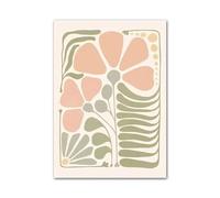Wall Art Canvas Prints Flowers Coral Butterfly Shapes Abstract Print Posters Modern Wall Art Canvas Painting For Living Room Home Decor(B,20x30cm)