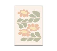 Wall Art Canvas Prints Flowers Coral Butterfly Shapes Abstract Print Posters Modern Wall Art Canvas Painting For Living Room Home Decor(C,30x40cm)