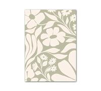 Wall Art Canvas Prints Flowers Coral Butterfly Shapes Abstract Print Posters Modern Wall Art Canvas Painting For Living Room Home Decor(H,30x40cm)