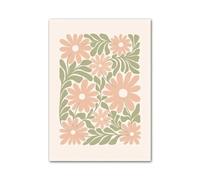 Wall Art Canvas Prints Flowers Coral Butterfly Shapes Abstract Print Posters Modern Wall Art Canvas Painting For Living Room Home Decor(A,30x40cm)