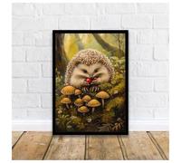 Wall Art Canvas Prints Forest Animal Mushroom Fantasy Art Elf Fairy Tale Vintage Poster No Frame Canvas Paintings Wall Art Pictures Home Decor(S,20x30cm)