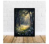 Wall Art Canvas Prints Forest Animal Mushroom Fantasy Art Elf Fairy Tale Vintage Poster No Frame Canvas Paintings Wall Art Pictures Home Decor(M,60X90cm)