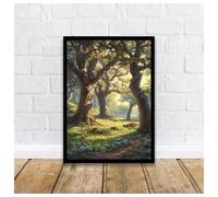 Wall Art Canvas Prints Forest Animal Mushroom Fantasy Art Elf Fairy Tale Vintage Poster No Frame Canvas Paintings Wall Art Pictures Home Decor(K,50x70cm)