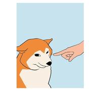 Wall Art Canvas Prints Frog Goose Funny And Wholesome Memes Posters And Prints Canvas Painting Cartoon Wall Art For Living Room Home Decoration(G,50x70cm)