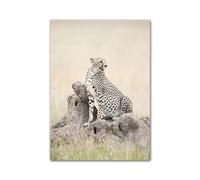 Wall Art Canvas Prints Green African Savannah Wild Animal Modern Wall Art Print Canvas Painting Posters For Living Room Home Decor(E,50x70cm)