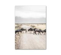Wall Art Canvas Prints Green African Savannah Wild Animal Modern Wall Art Print Canvas Painting Posters For Living Room Home Decor(A,40x50cm)