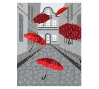 Wall Art Canvas Prints Minimalist Art Umbrella Poster Canvas Printing Fashion Room Home Villa Decoration Aesthetics Natural Wall Canvas Decoration(F,50x70cm)