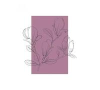 Wall Art Canvas Prints Minimalist Floral Poster Canvas Printing Fashion Trend Room Home Villa Decoration Aesthetics Natural(M,50x70cm)