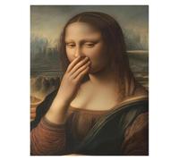 Wall Art Canvas Prints Mona Lisa David Funny Bathroom Poster Toilet Humor Canvas Painting Wall Art Prints For Living Room Home Decor(C,40x50cm)