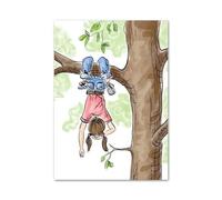 Wall Art Canvas Prints Nature Flower Lily Horse Tennis Tree Read Book Wall Art Posters Minimalist Print Canvas Painting For Living Room Home Decor(G,40X50cm)
