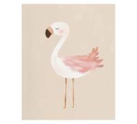 Wall Art Canvas Prints Nordic Pink Cute Cartoon Animal Fox Unicorn Illustration Posters Prints Canvas Painting Living Room Home Decor(O,40X50cm)