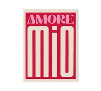 Wall Art Canvas Prints Simple Alphabet Poster AMORE MIO Color Print Canvas Painting For Corridor Living Room Home Wall Art Decoration(C,20x30cm)