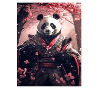 Wall Art Canvas Prints Suit Animal Poster Duck Eagle Panda Bear Raccoon Deer Fox Canvas Painting Prints Wall Art Pictures Room Home Decor(D,40x50cm)