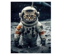 Wall Art Canvas Prints Suit Animal Poster Duck Eagle Panda Bear Raccoon Deer Fox Canvas Painting Prints Wall Art Pictures Room Home Decor(L,30x45cm)