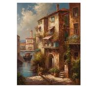 Wall Art Canvas Prints Vintage Cityscapes Style London Parisian France Berlin Germany Poster Canvas Printing Landscape Wall Art Picture For Room Home Decor(H,30x40cm)