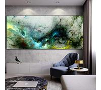 Wall Art Cloud Abstract Paintings For Wall Decorations - Oil Painting Wall Picture For Living Room Canvas Modern Art Poster 60x130cm(24x51in) With Frame