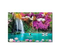 Wall Art Decor Nature Landscape Wallpaper Canvas Painting Swan Crane Pictures Posters Prints for Living Room 16x28inch(40x70cm) No frame