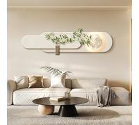 Wall Art Decor with LED Light, 3D Sculpture Painting with Artificial Plant, Perfect for Living Room and Hallway Decoration